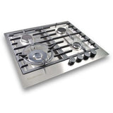 Kleenmaid 60cm Stainless Steel Gas Cooktop - GCT6030