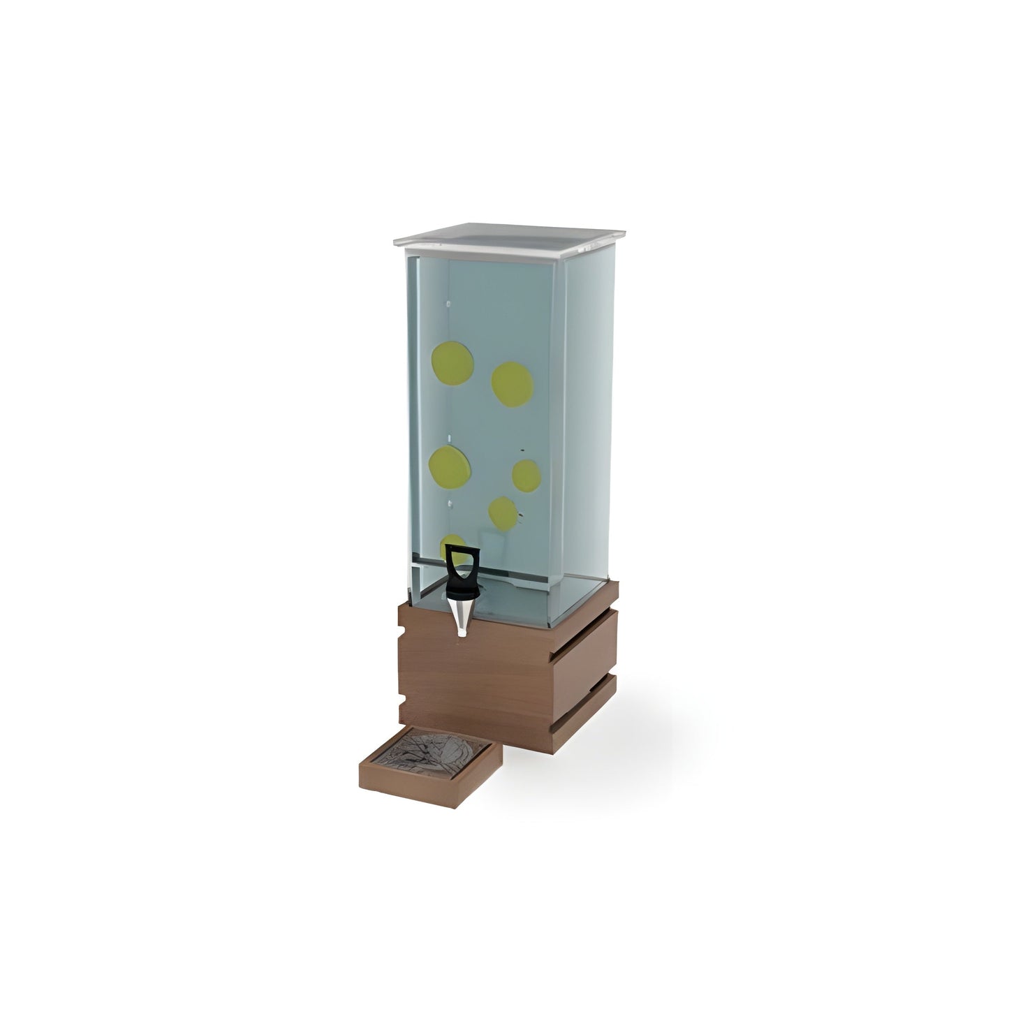 Wundermaxx Acrylic Juice  Dispenser, Wooden Base,  21 x 27 x 60 cm - 915.518