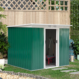 Outsunny 9' x 4.5' x 5.5' Outdoor Rust-Resistant Garden Storage Shed - 845-032