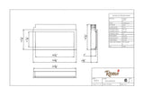 Remii 35" Extra Slim Built-In Indoor/Outdoor Linear Electric Fireplace - 102735-XS