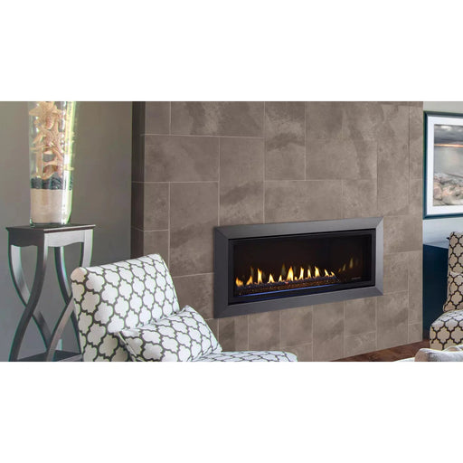 Majestic Jade Series Single-Sided Direct Vent Linear Gas Fireplace with IntelliFire Touch Ignition System - JADE32IN-B