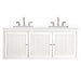 James Martin Vanities Athens Collection 60 in. Double Vanity in Glossy White with Solid Surface Countertop Options - E645-V60D-GW-3AF