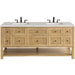 James Martin Vanities Breckenridge Collection 72 in. Double Vanity in Light Natural Oak with Countertop Options - 330-V72-LNO-3AF