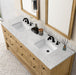 James Martin Vanities Breckenridge Collection 72 in. Double Vanity in Light Natural Oak with Countertop Options - 330-V72-LNO-3AF