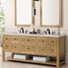 James Martin Vanities Breckenridge Collection 72 in. Double Vanity in Light Natural Oak with Countertop Options - 330-V72-LNO-3AF