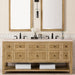 James Martin Vanities Breckenridge Collection 72 in. Double Vanity in Light Natural Oak with Countertop Options - 330-V72-LNO-3AF