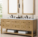 James Martin Vanities Breckenridge Collection 72 in. Double Vanity in Light Natural Oak with Countertop Options - 330-V72-LNO-3AF