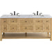 James Martin Vanities Breckenridge Collection 72 in. Double Vanity in Light Natural Oak with Countertop Options - 330-V72-LNO-3AF