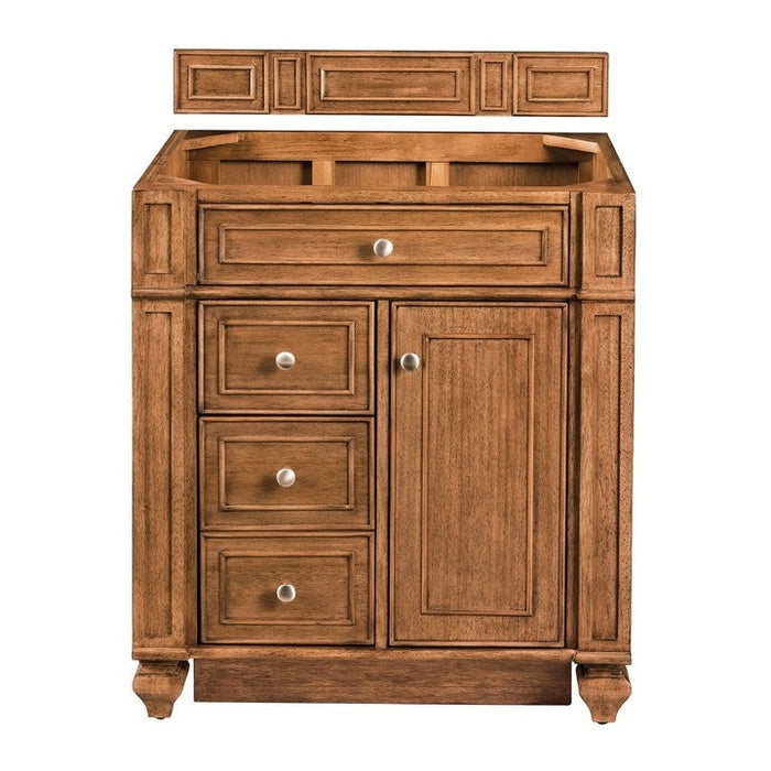 James Martin Vanities Bristol Collection 30 in. Single Vanity in Saddle Brown, Cabinet Only - 157-V30-SBR