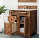 James Martin Vanities Bristol Collection 30 in. Single Vanity in Saddle Brown with Countertop Options - 157-V30-SBR-3AF