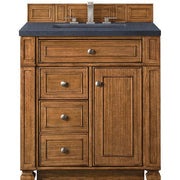 James Martin Vanities Bristol Collection 30 in. Single Vanity in Saddle Brown with Countertop Options - 157-V30-SBR-3AF