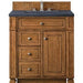 James Martin Vanities Bristol Collection 30 in. Single Vanity in Saddle Brown with Countertop Options - 157-V30-SBR-3AF