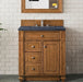 James Martin Vanities Bristol Collection 30 in. Single Vanity in Saddle Brown with Countertop Options - 157-V30-SBR-3AF