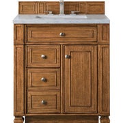 James Martin Vanities Bristol Collection 30 in. Single Vanity in Saddle Brown with Countertop Options - 157-V30-SBR-3AF