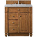 James Martin Vanities Bristol Collection 30 in. Single Vanity in Saddle Brown with Countertop Options - 157-V30-SBR-3AF