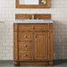 James Martin Vanities Bristol Collection 30 in. Single Vanity in Saddle Brown with Countertop Options - 157-V30-SBR-3AF