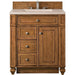 James Martin Vanities Bristol Collection 30 in. Single Vanity in Saddle Brown with Countertop Options - 157-V30-SBR-3AF