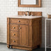 James Martin Vanities Bristol Collection 30 in. Single Vanity in Saddle Brown with Countertop Options - 157-V30-SBR-3AF