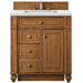 James Martin Vanities Bristol Collection 30 in. Single Vanity in Saddle Brown with Countertop Options - 157-V30-SBR-3AF