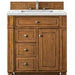 James Martin Vanities Bristol Collection 30 in. Single Vanity in Saddle Brown with Countertop Options - 157-V30-SBR-3AF