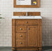 James Martin Vanities Bristol Collection 30 in. Single Vanity in Saddle Brown with Countertop Options - 157-V30-SBR-3AF