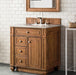 James Martin Vanities Bristol Collection 30 in. Single Vanity in Saddle Brown with Countertop Options - 157-V30-SBR-3AF