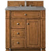 James Martin Vanities Bristol Collection 30 in. Single Vanity in Saddle Brown with Countertop Options - 157-V30-SBR-3AF