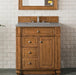 James Martin Vanities Bristol Collection 30 in. Single Vanity in Saddle Brown with Countertop Options - 157-V30-SBR-3AF