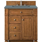 James Martin Vanities Bristol Collection 30 in. Single Vanity in Saddle Brown with Countertop Options - 157-V30-SBR-3AF