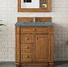 James Martin Vanities Bristol Collection 30 in. Single Vanity in Saddle Brown with Countertop Options - 157-V30-SBR-3AF