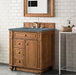 James Martin Vanities Bristol Collection 30 in. Single Vanity in Saddle Brown with Countertop Options - 157-V30-SBR-3AF