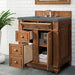 James Martin Vanities Bristol Collection 30 in. Single Vanity in Saddle Brown with Countertop Options - 157-V30-SBR-3AF