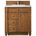 James Martin Vanities Bristol Collection 30 in. Single Vanity in Saddle Brown with Countertop Options - 157-V30-SBR-3AF