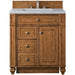 James Martin Vanities Bristol Collection 30 in. Single Vanity in Saddle Brown with Countertop Options - 157-V30-SBR-3AF