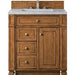 James Martin Vanities Bristol Collection 30 in. Single Vanity in Saddle Brown with Countertop Options - 157-V30-SBR-3AF