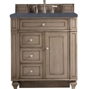 James Martin Vanities Bristol Collection 30 in. Single Vanity in Whitewashed Walnut with Countertop Options - 157-V30-WW-3CBL