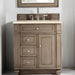 James Martin Vanities Bristol Collection 30 in. Single Vanity in Whitewashed Walnut with Countertop Options - 157-V30-WW-3CBL