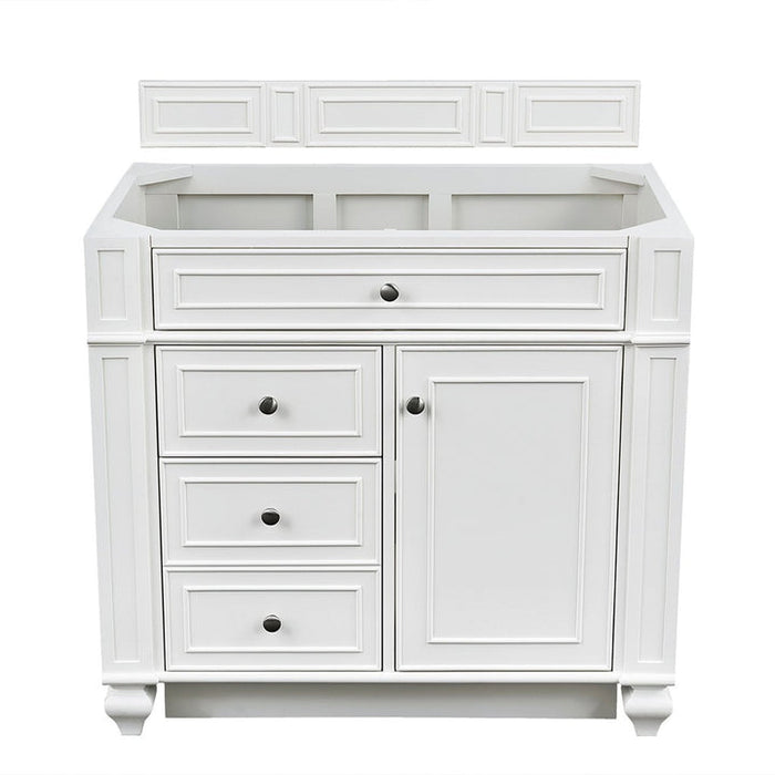 James Martin Vanities Bristol Collection 36 in. Single Vanity in Bright White, Cabinet Only - 157-V36-BW