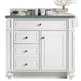 James Martin Vanities Bristol Collection 36 in. Single Vanity in Bright White with Countertop Options - 157-V36-BW-3AF