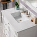 James Martin Vanities Bristol Collection 36 in. Single Vanity in Bright White with Countertop Options - 157-V36-BW-3AF