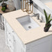 James Martin Vanities Bristol Collection 36 in. Single Vanity in Bright White with Countertop Options - 157-V36-BW-3AF