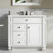 James Martin Vanities Bristol Collection 36 in. Single Vanity in Bright White with Countertop Options - 157-V36-BW-3AF