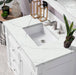 James Martin Vanities Bristol Collection 36 in. Single Vanity in Bright White with Countertop Options - 157-V36-BW-3AF