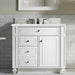 James Martin Vanities Bristol Collection 36 in. Single Vanity in Bright White with Countertop Options - 157-V36-BW-3AF