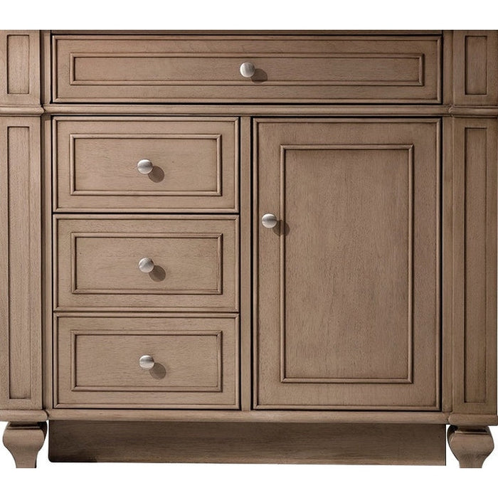 James Martin Vanities Bristol Collection 36 in. Single Vanity in Whitewashed Walnut, Cabinet Only - 157-V36-WW