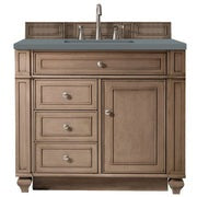 James Martin Vanities Bristol Collection 36 in. Single Vanity in Whitewashed Walnut with Countertop Options - 157-V36-WW-3AF