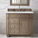 James Martin Vanities Bristol Collection 36 in. Single Vanity in Whitewashed Walnut with Countertop Options - 157-V36-WW-3AF