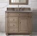 James Martin Vanities Bristol Collection 36 in. Single Vanity in Whitewashed Walnut with Countertop Options - 157-V36-WW-3AF