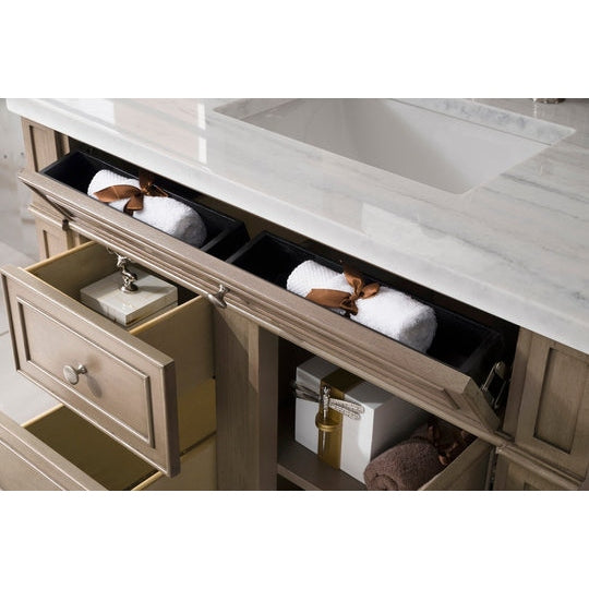 James Martin Vanities Bristol Collection 36 in. Single Vanity in Whitewashed Walnut with Countertop Options - 157-V36-WW-3AF