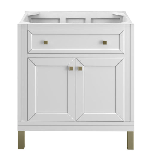 James Martin Vanities Chicago Collection 30 in. Single Vanity in Glossy White, Cabinet Only - 305-V30-GW